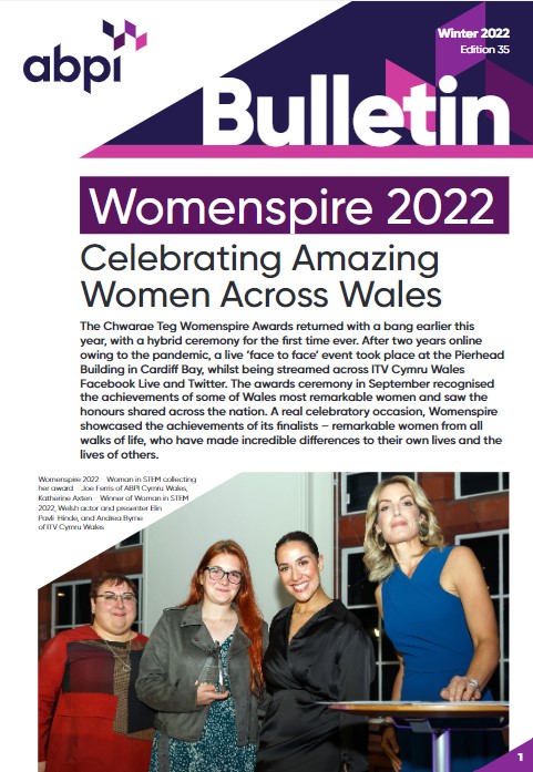 ABPI Cymru Wales Bulletin Edition 35 Winter 2022 ED&I Cover